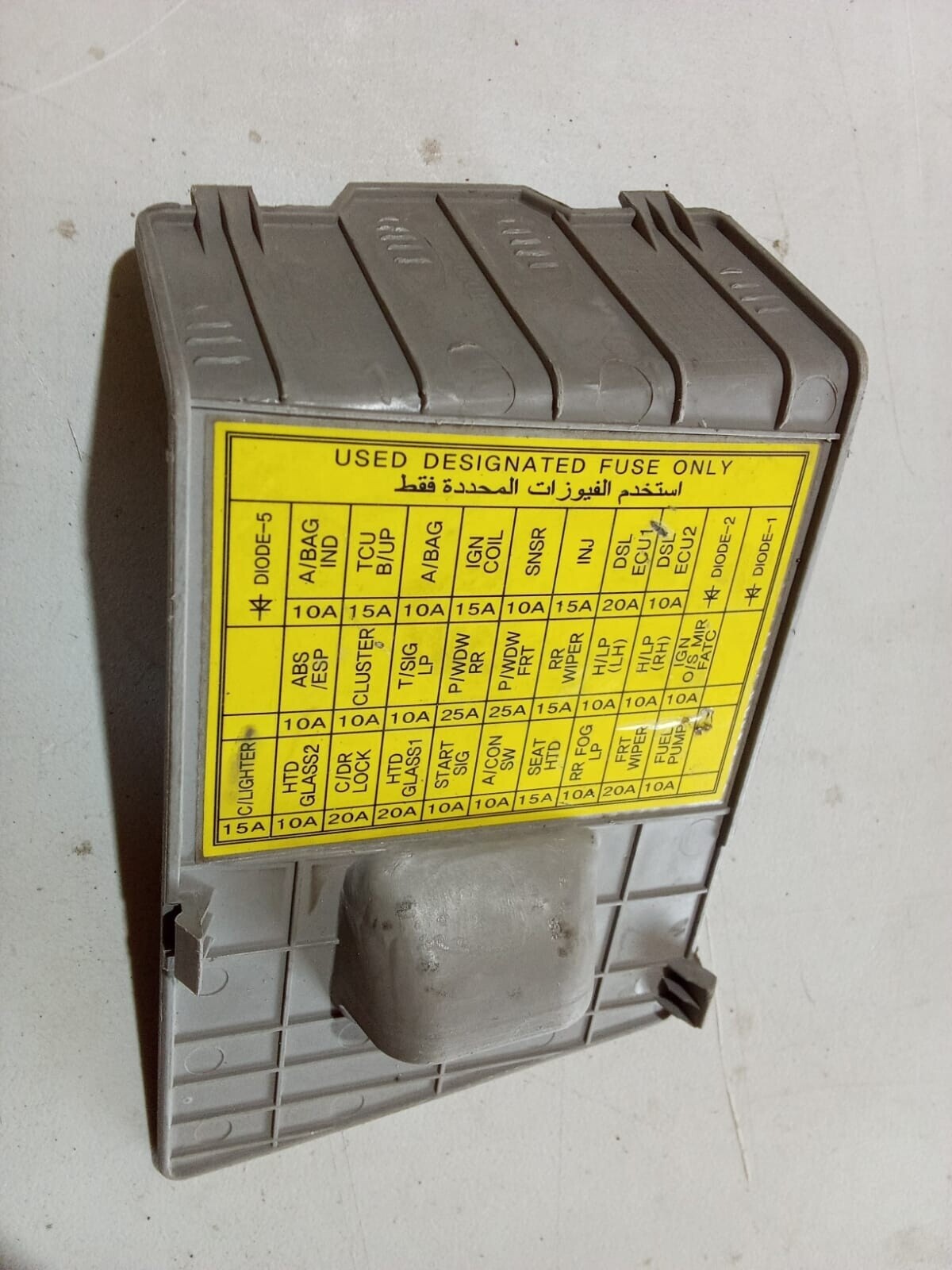 TAPA FUSILERA CABINA Kia MORNING EX11 2011