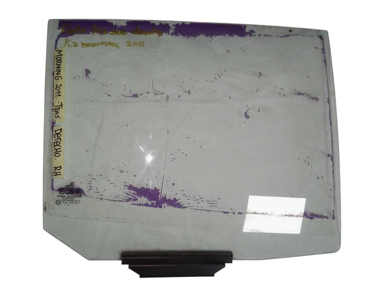 VIDRIO PUERTA TRASERA DERECHA Kia MORNING EX11 2011