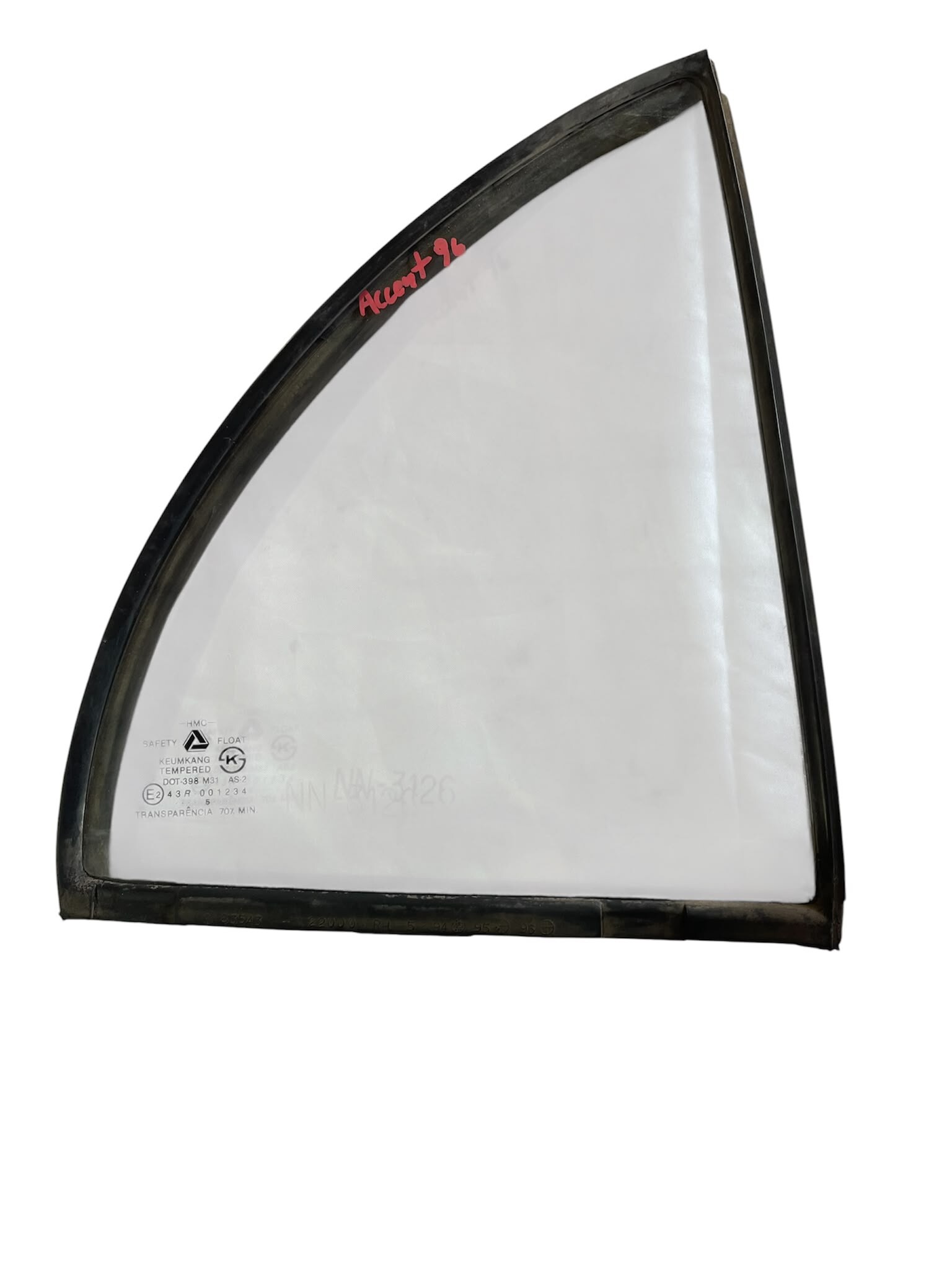 VIDRIO ALETA TRASERO DERECHO Hyundai Accent 1996